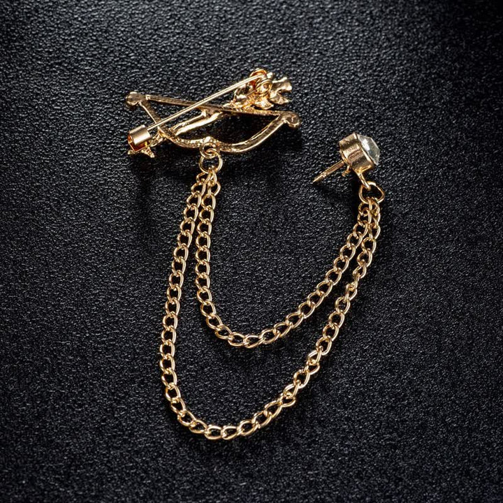 Men's Cupid Arrow Chain Brooch