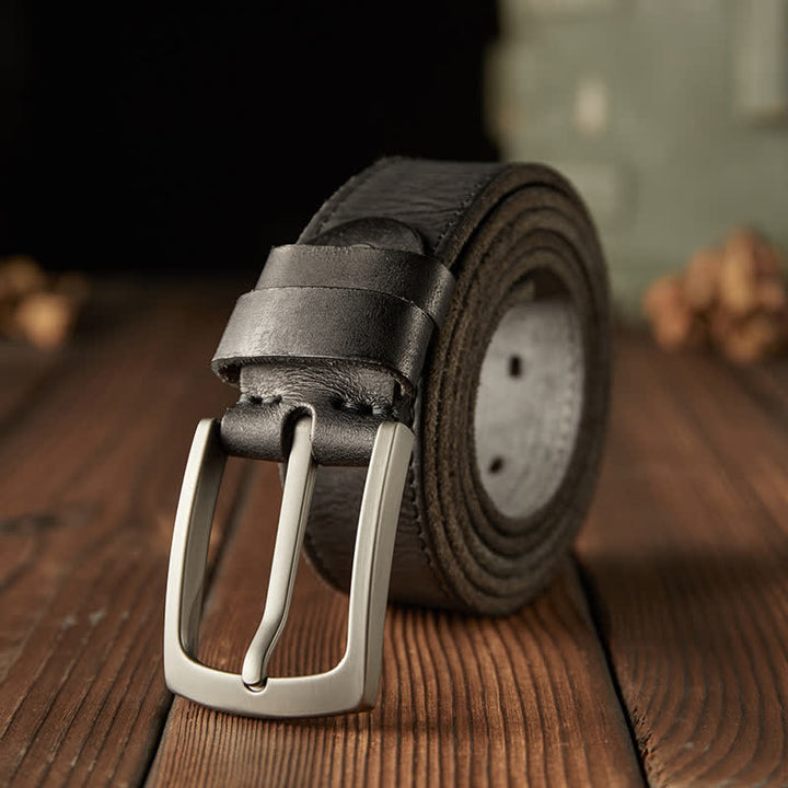 Men's Classic Textured Cowboy Leather Belt