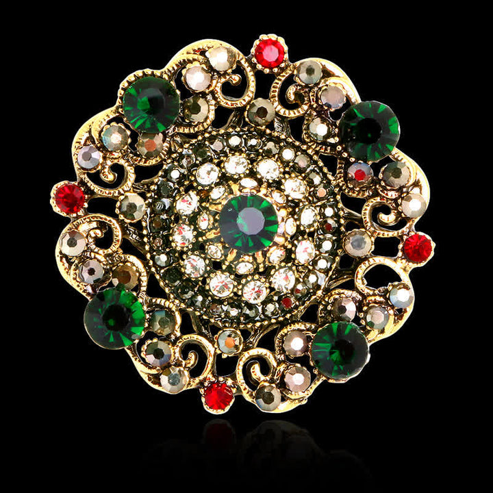 Women's Baroque Court Hollow Flower Brooch