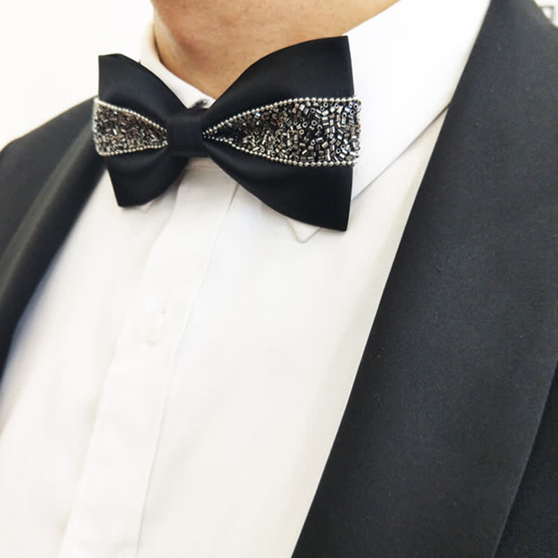 Men's Luxury Fancy Metal Bow Tie