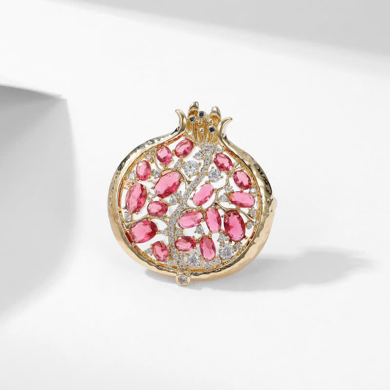 Women's Elegant Insect Pomegranate Brooch