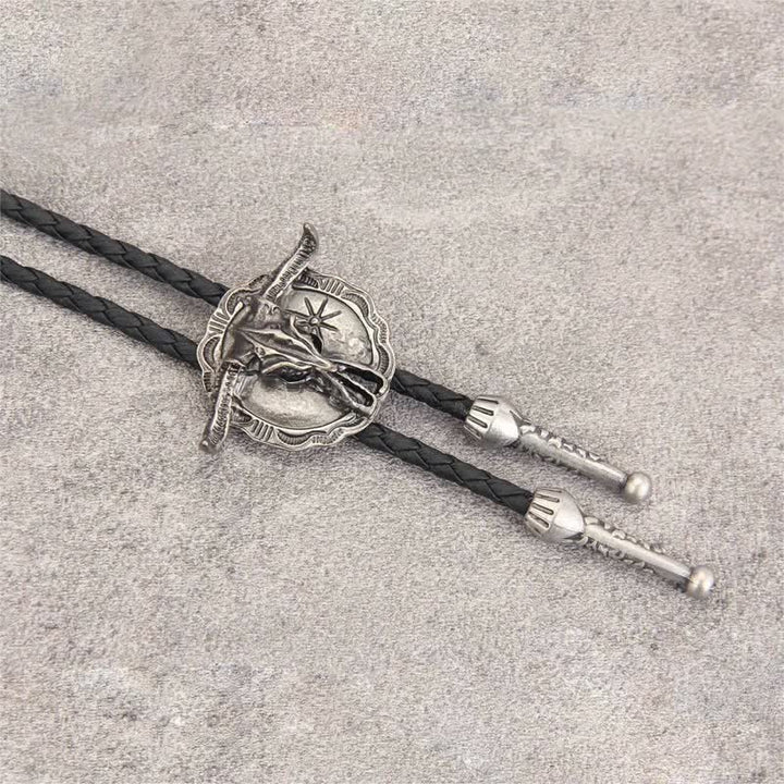 Wild Western Rodeo Bull Head Bolo Tie