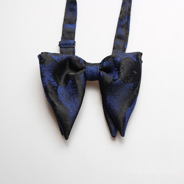 Men's Abstract Floral Oversized Pointed Bow Tie