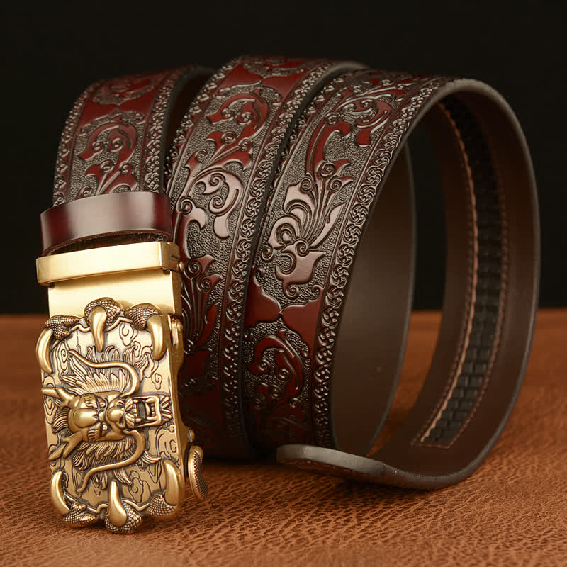 Men's Mighty Dragon Claw Leather Belt