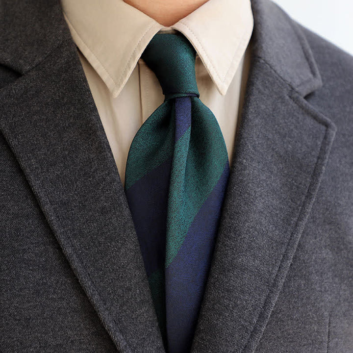 Men's Color Blocking Striped Necktie