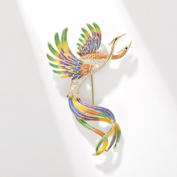 Women's Flying Two Headed Phoenix Brooch