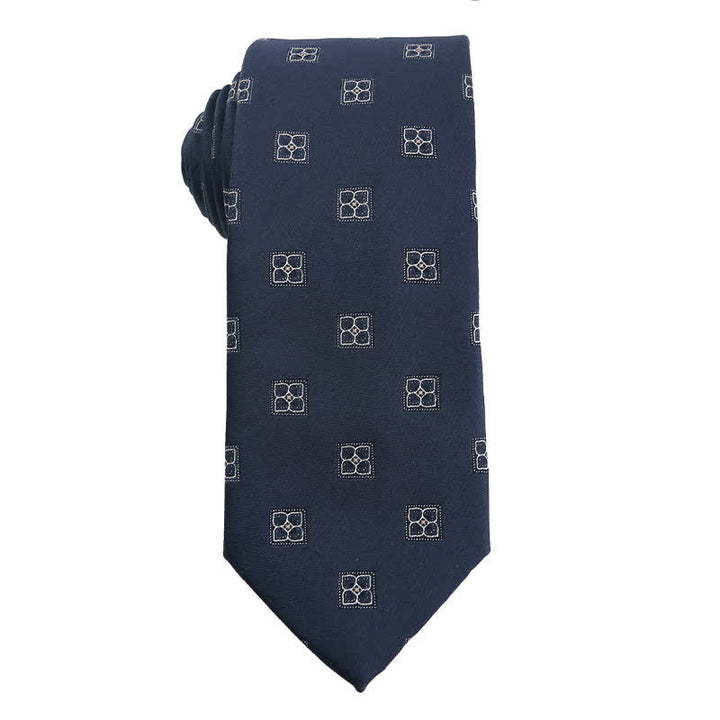 Men's Marine Blue Series Office Necktie - Medallion - image 4