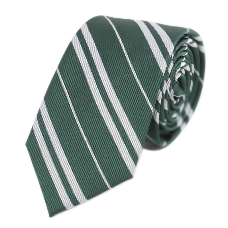 Men's Wizard School Halloween Cosplay Striped Necktie