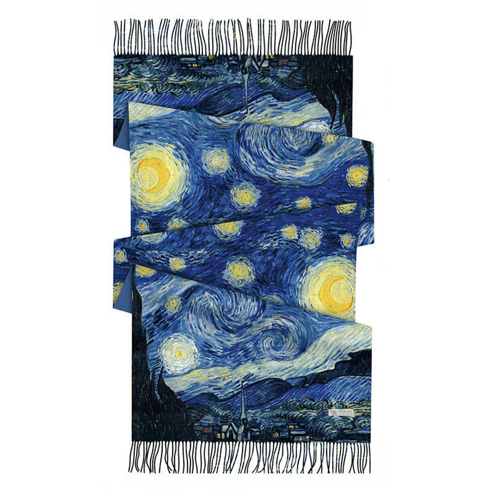 Women's Van Gogh Starry Night Warm Scarf