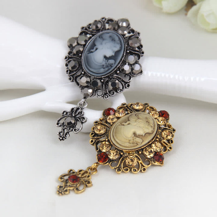 Women's Cameo Lady Victorian Brooch