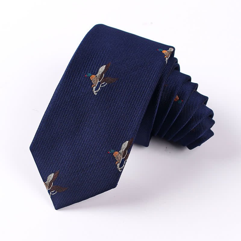 Men's Animal Rabbits Pheasant Birds Necktie