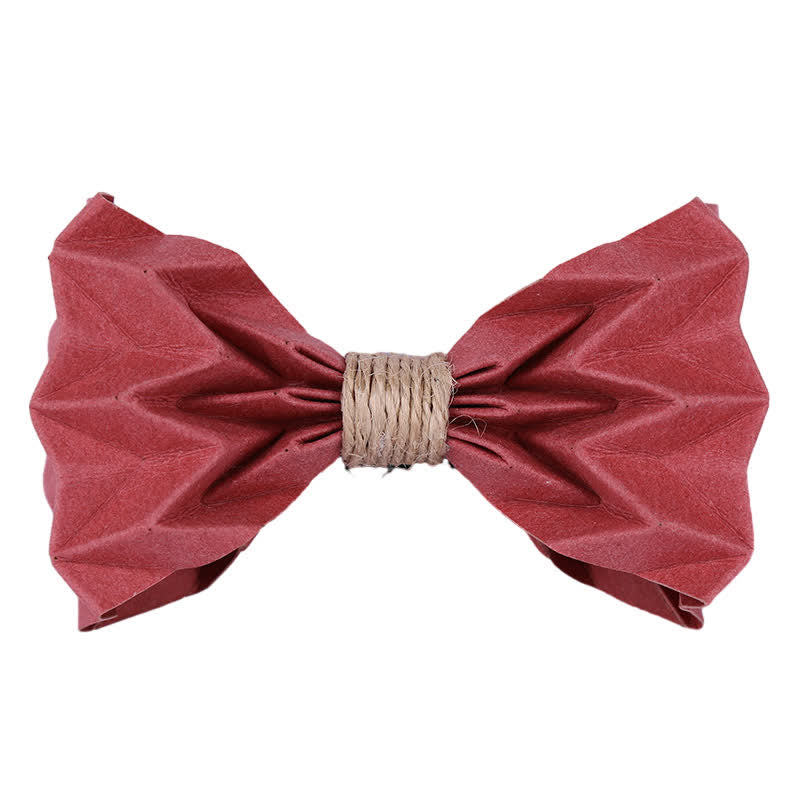 Men's Creative Environmental Kraft Paper Bow Tie