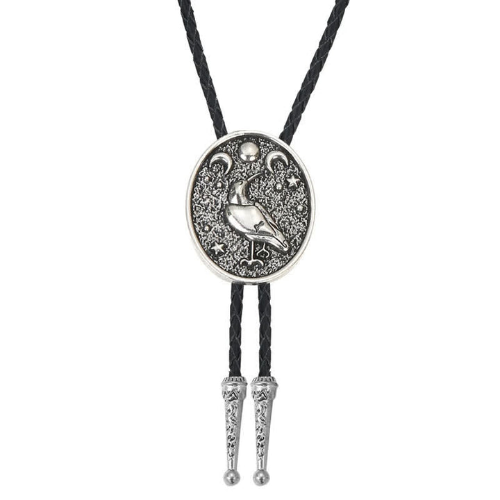 Simple Stars Moon Trendy Bird Bolo Tie