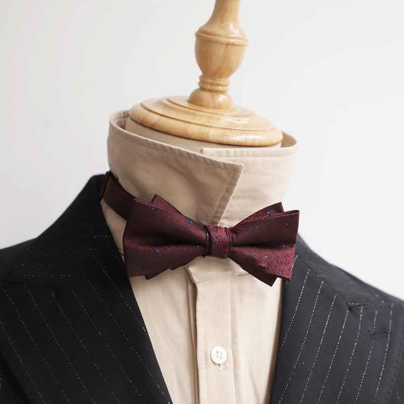 Men's Burgundy Series Gentleman Bow Tie