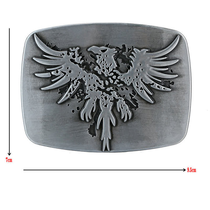 Men's DIY Rising Phoenix Eagle Buckle Leather Belt