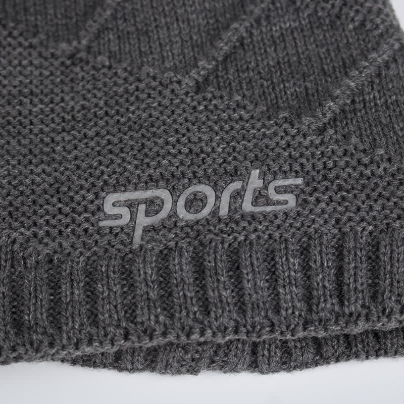 Casual Winter Solid Color Pile Knitted Hat