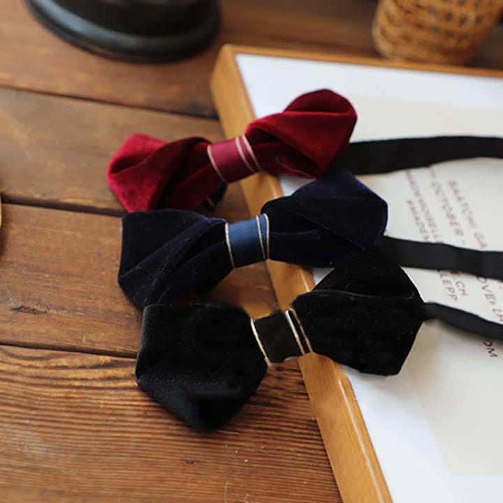 Men's Advanced Velvet Twist Bow Tie