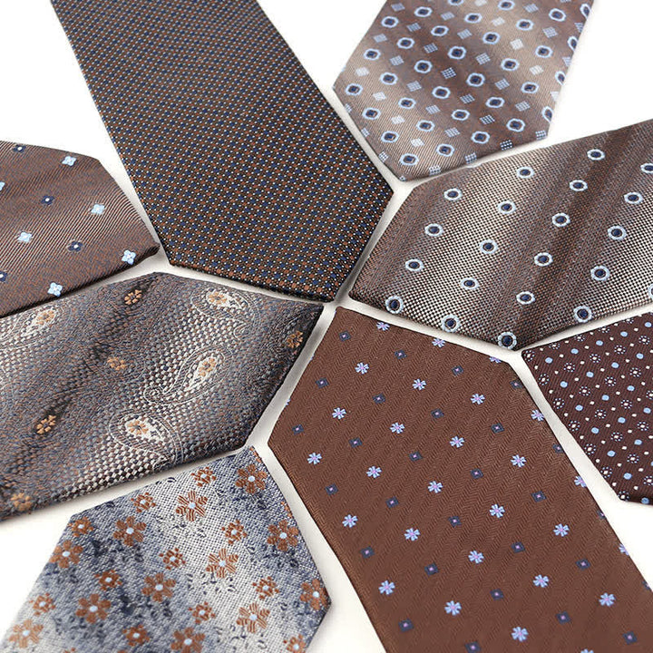 Men's Retro Brown Series Necktie - image 1