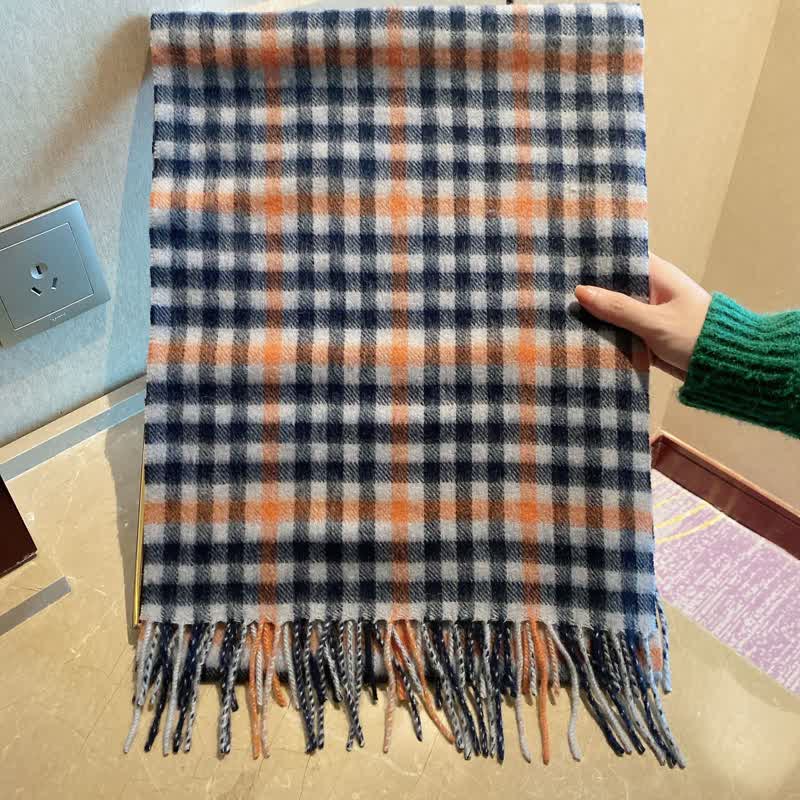 Unisex British Street Style Scotland Tartan Scarf