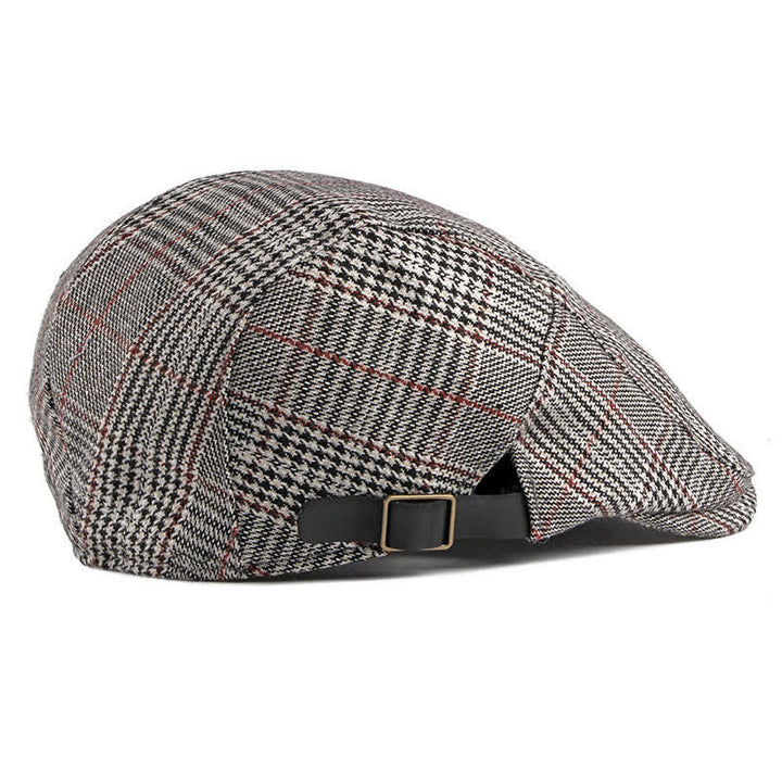 Classic Plaid Beret Cabbie Flat Cap - image 7