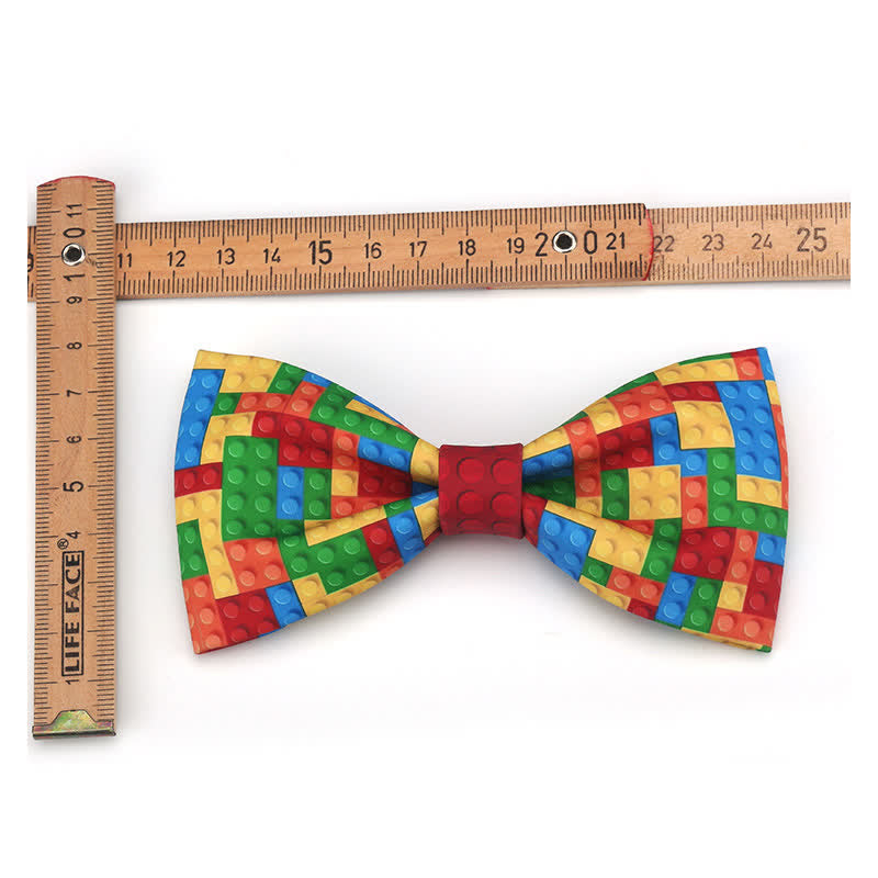 Men's Playful Toy Building Block Bow Tie