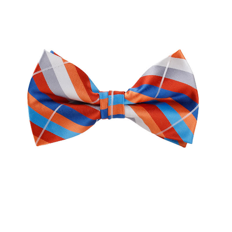 Men's Captivating Bright Striped Bow Tie