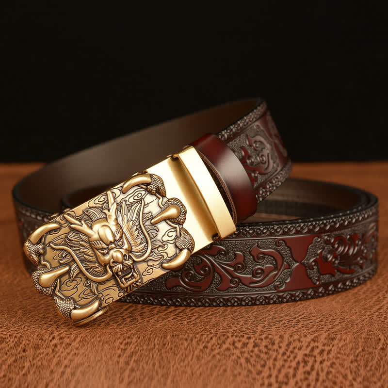 Men's Mighty Dragon Claw Leather Belt