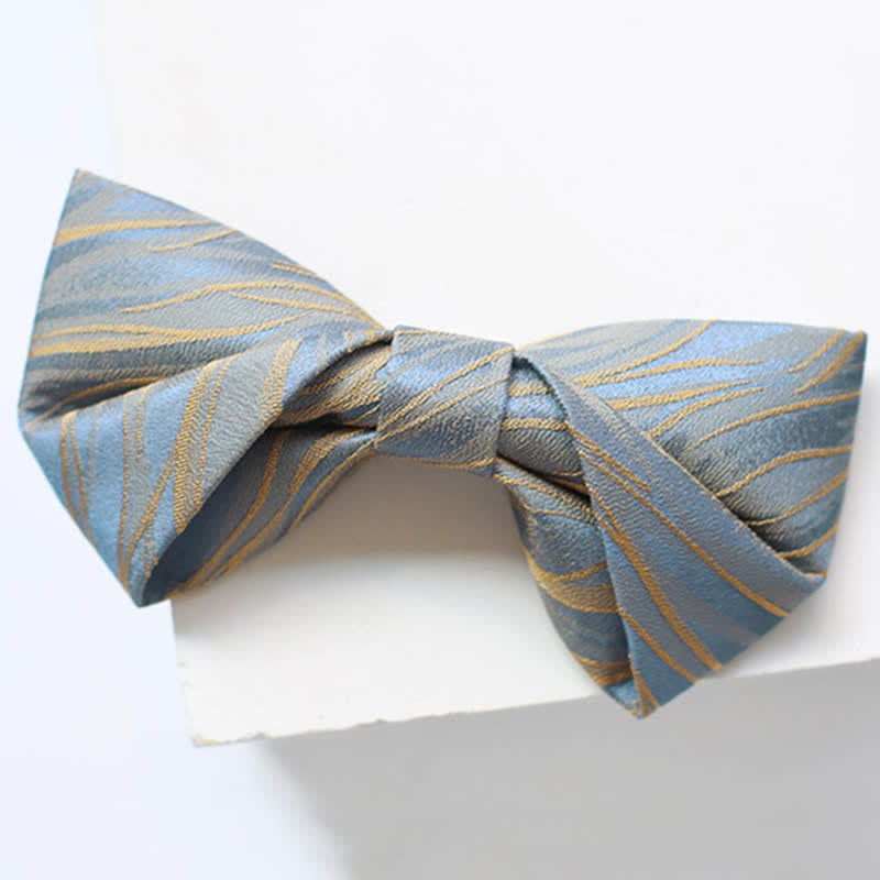 Men's Grayish Blue Spring Breeze Bow Tie