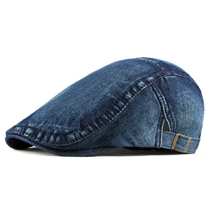 Simple Jean Denim Casquette Beret Cap