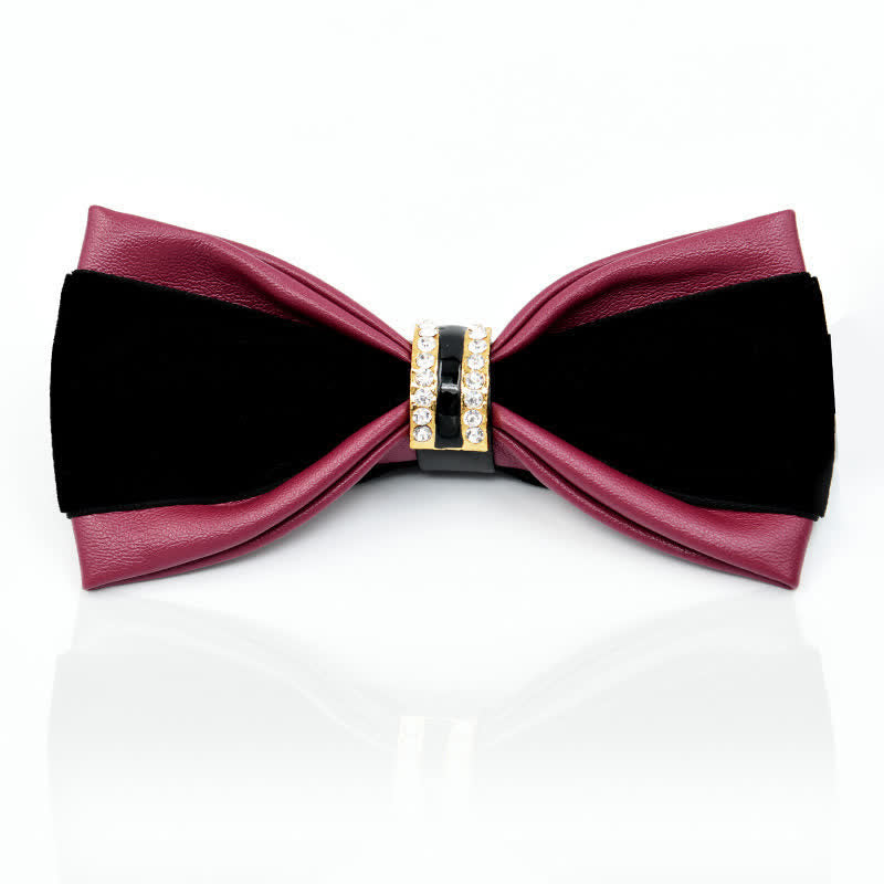 Men's Noble Classy Leather Bow Tie