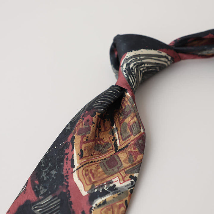 Men's Classical Abstract Painting Necktie