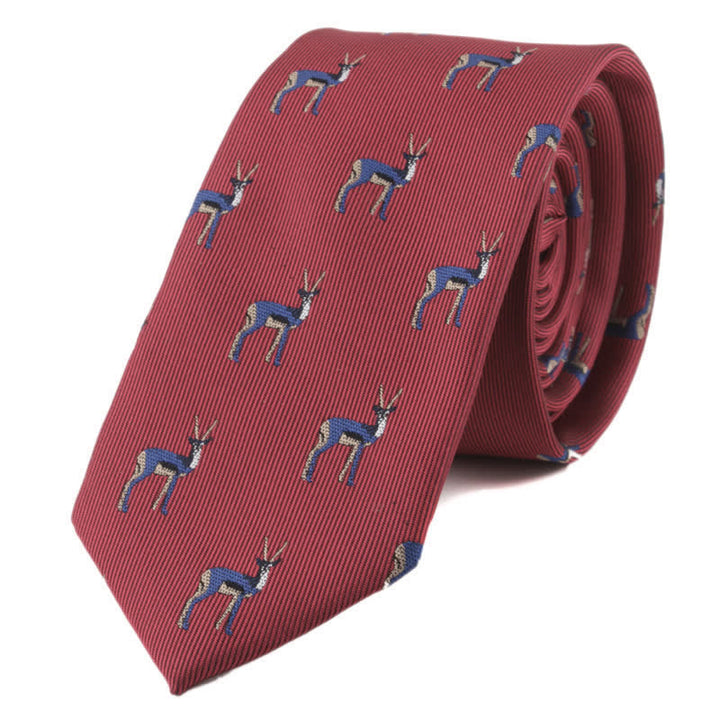 Men's Animals Poker Motifs Necktie