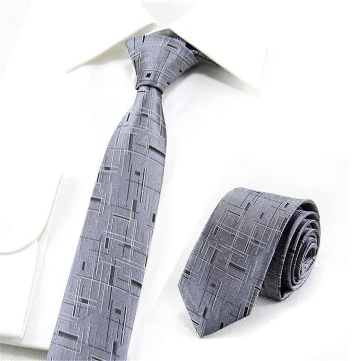 Men's Cool Modern Dazzeling Line Slim Necktie