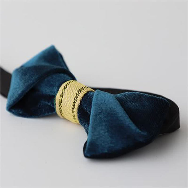 Men's Simple Twisting Velvet Bow Tie