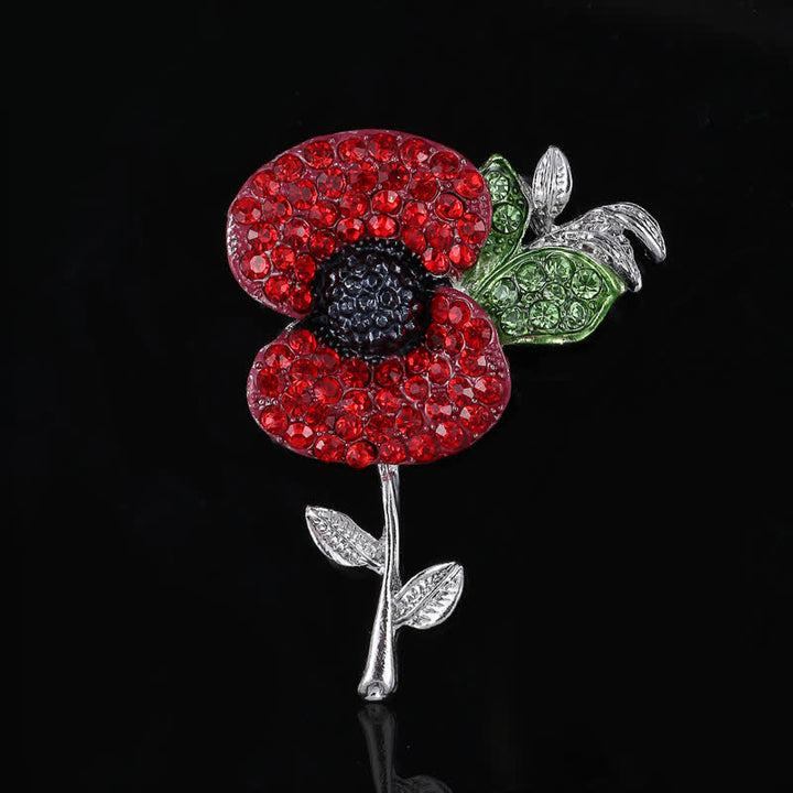 Women's Alive Poppy Safflower Brooch