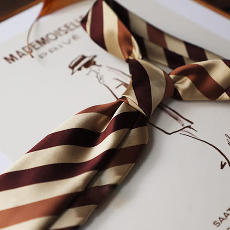 Men's Classical Daily Office Striped Necktie - image 1