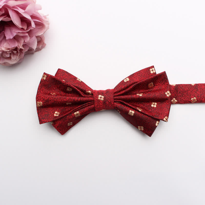 Men's Fangled Jacquard Texture Suit Bow Tie