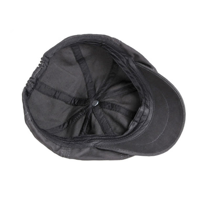 Casual Solid Color Cotton Daily Beret Cap