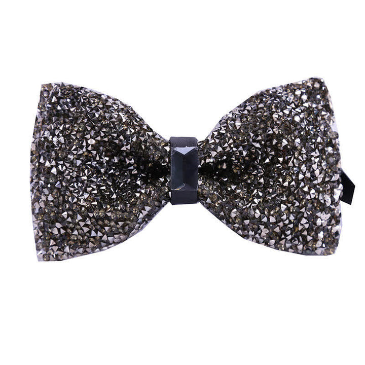 Men's Sparkle Star Glitter Crystal Bow Tie