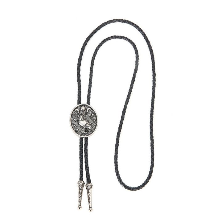 Simple Stars Moon Trendy Bird Bolo Tie