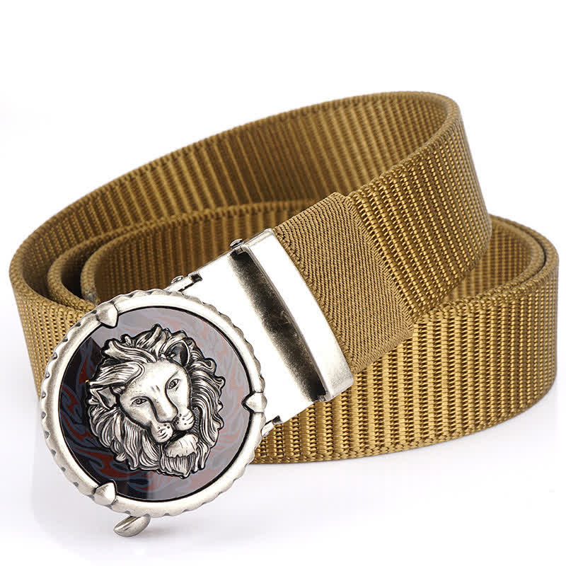 Men's Jungle Lion King Nylon Belt