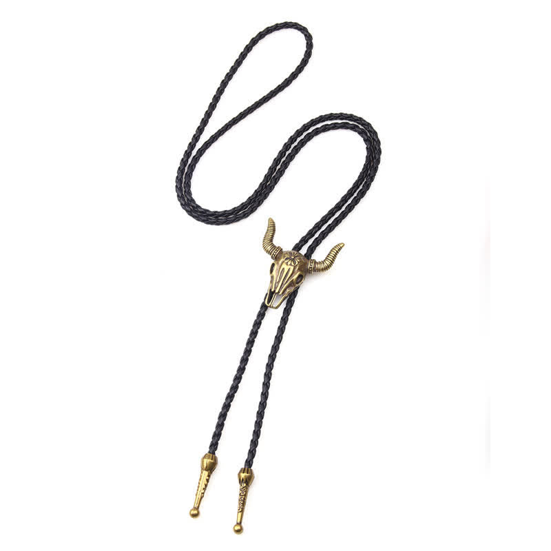 Vintage Native Style Bull Head Bolo Tie