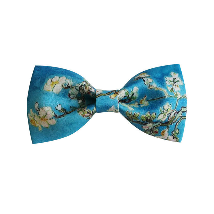 Men's Almond Blossom Tree Art Bow Tie