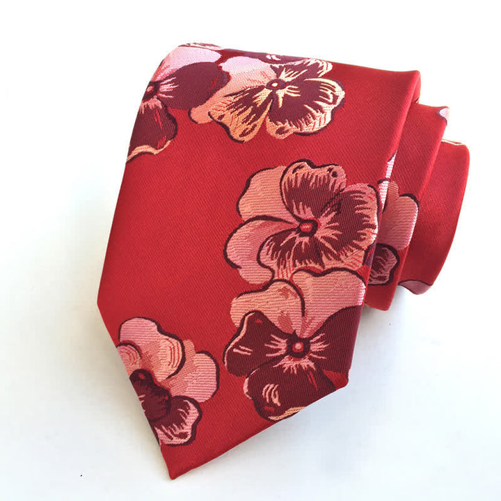 Men's Graceful Captivating Floral Necktie