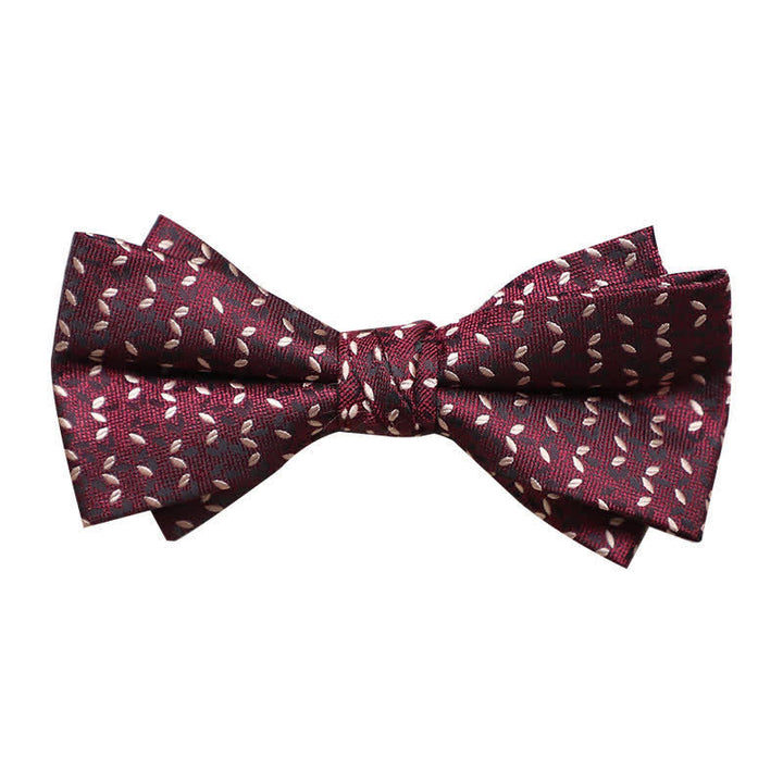 Men's Burgundy Series Gentleman Bow Tie