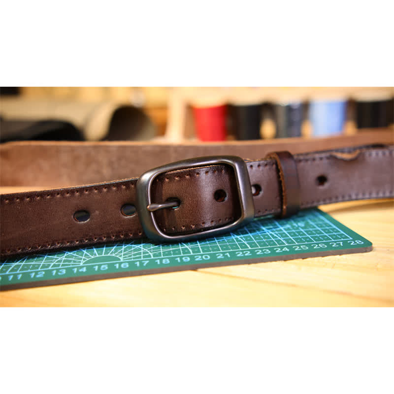 Men's Western Distressed Style Leather Belt