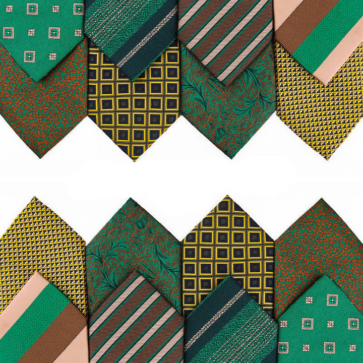 Men's Fresh Green & Yellow Series Necktie - image 0