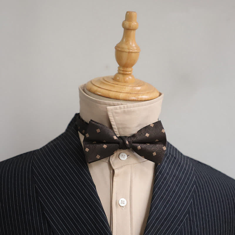 Men's Delicate Vintage Plain Bow Tie