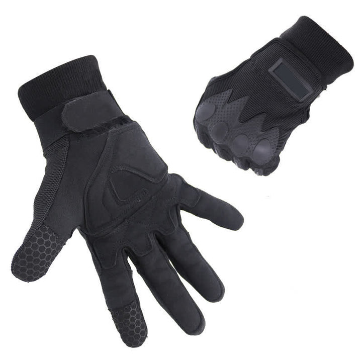 Outdoor Mountaining Full Finger Black Tactical Gloves