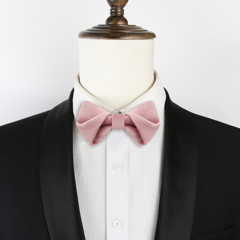 Men's Stylish Twist Velvet Bow Tie